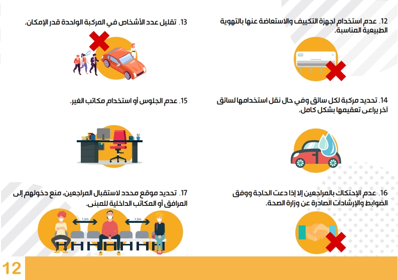 رئاسة الوزراء تعمم الدليل الإرشادي للعودة إلى العمل في الدوائر الحكومية.. تفاصيل P_15934zgs44