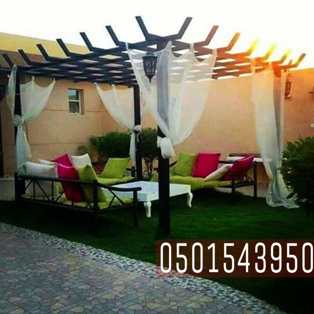 تركيب جلسات حدائق للمنازل بتصاميم انيقة في جدة , 0501543950 P_21514pjx54