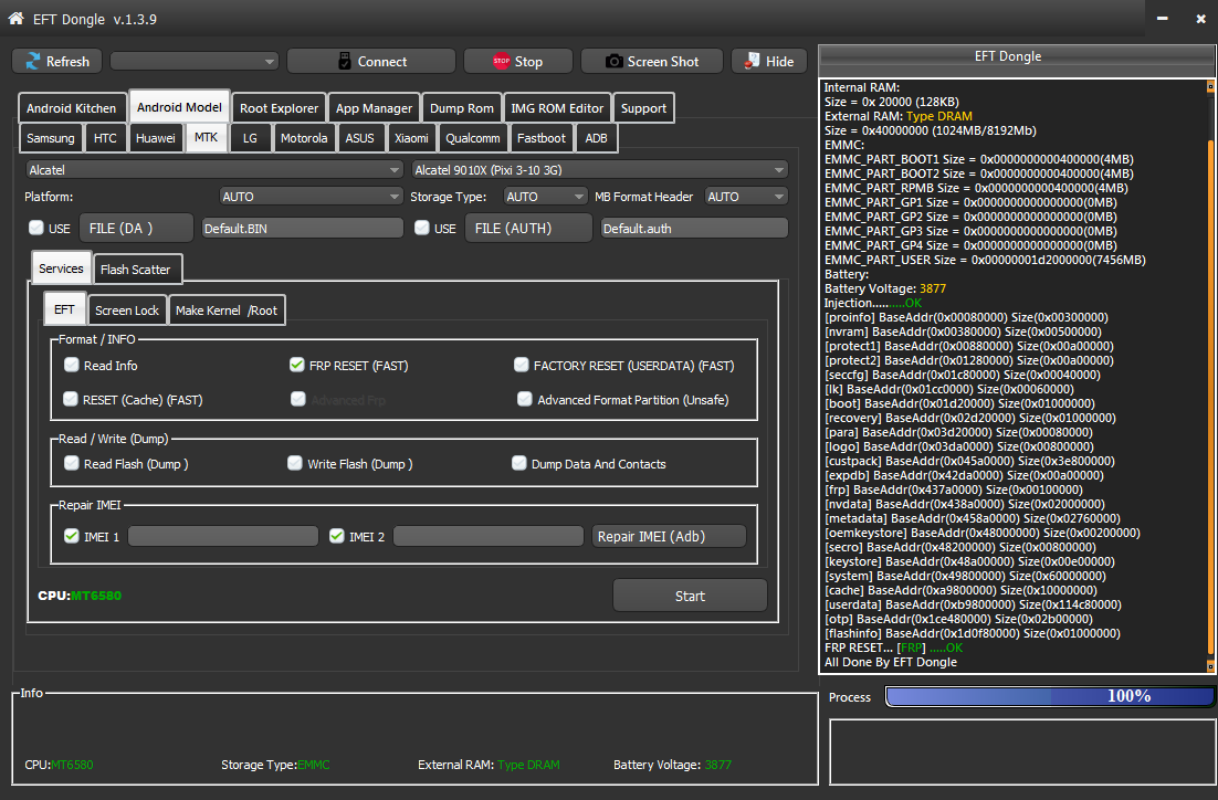 Base metadata. EFT Dongle. Base Boot.